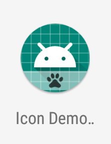 Icon Banner with Paw Print